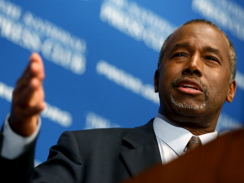 Ứng viên tổng thống Mỹ thuộc đảng Cộng hòa, ông Ben Carson - Ảnh: Reuters