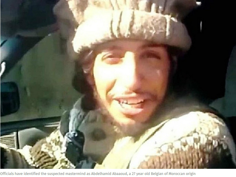 Abdelhamid Abaaoud, nghi phạm được cho là chỉ đạo vụ khủng bố Paris đêm 13.11 - Ảnh chụp màn hình Independent