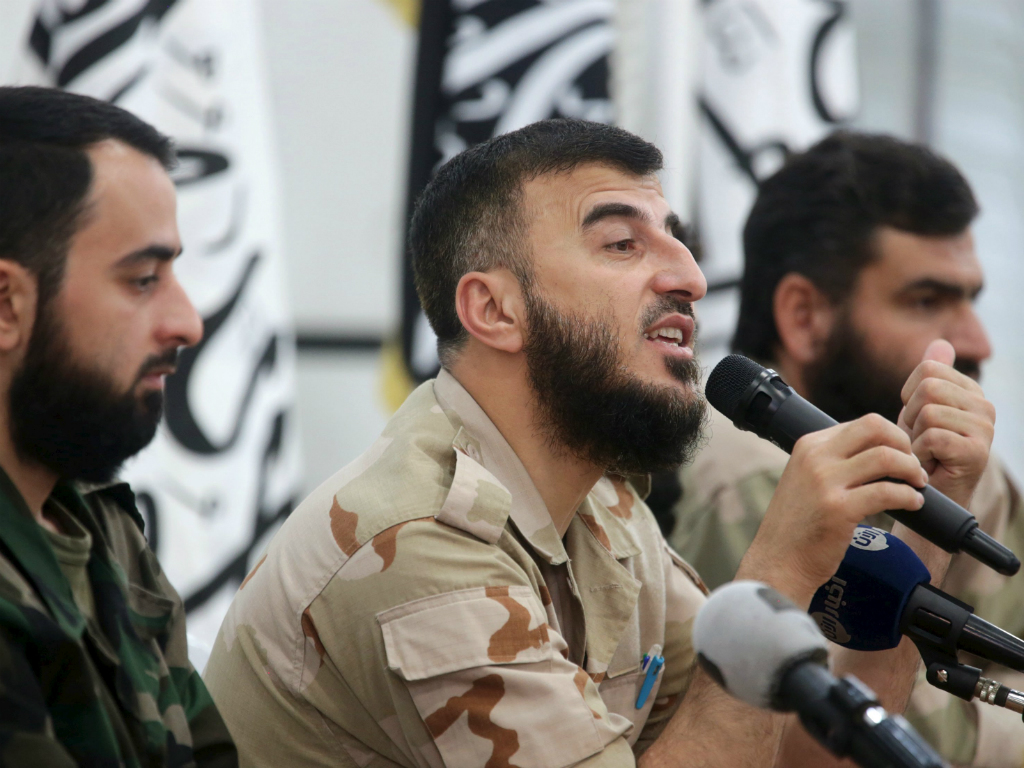 Lãnh đạo phe nổi dậy Islam Army (Syria), Zahran Alloush - Ảnh: Reuters