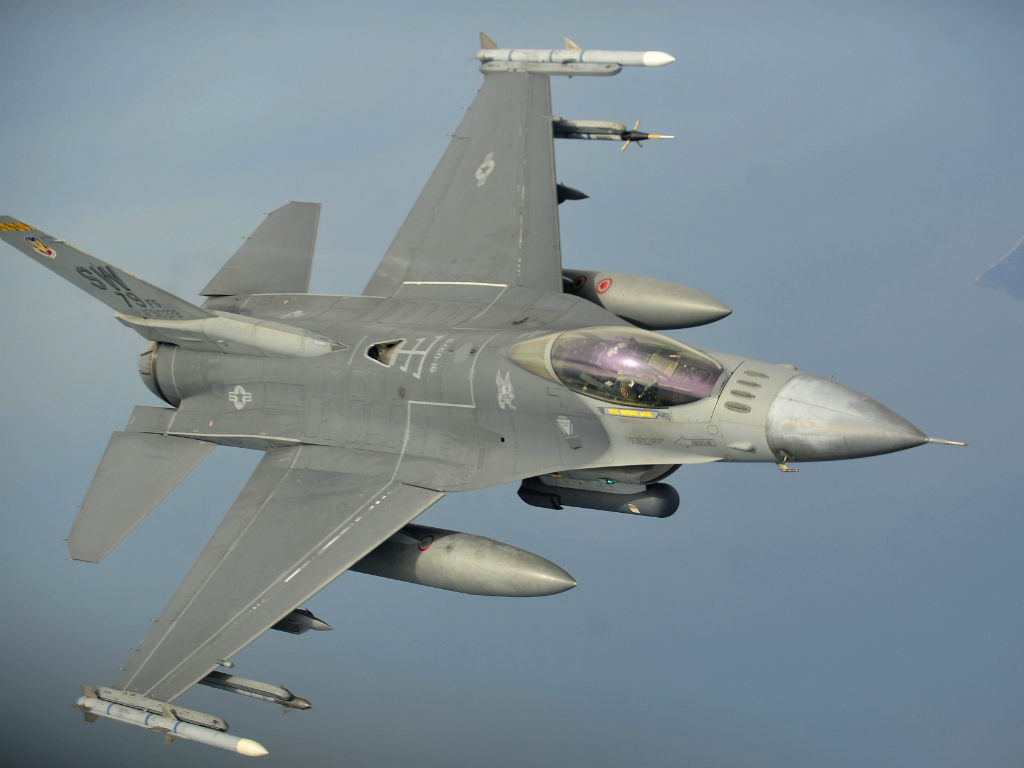 Một tiêm kích F-16 của Mỹ rơi vào ngày 21.1 - Ảnh minh hoạ: Không quân Mỹ