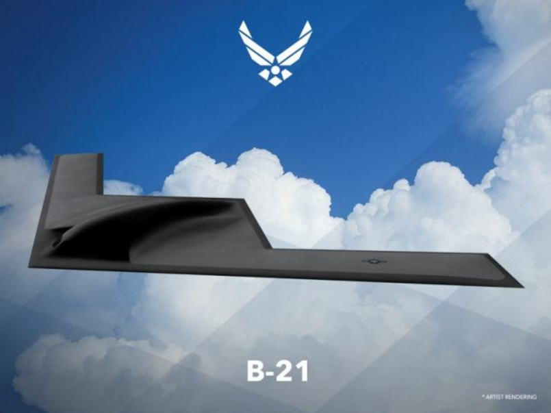 Hình ảnh đầu tiên của mẫu máy bay ném bom tầm xa mới của Mỹ, B-21 - Ảnh: Không quân Mỹ