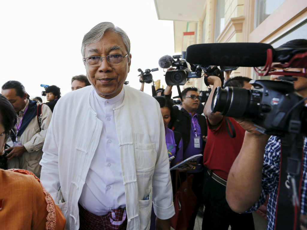 Ông Htin Kyaw được bầu làm tổng thống mới của Myanmar - Ảnh: Reuters