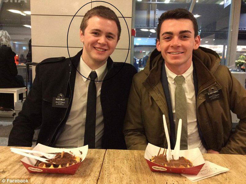 Mason Wells (trái) là người sống sót qua 3 vụ khủng bố ở Boston, Paris và Brussels - Ảnh chụp màn hình Daily Mail