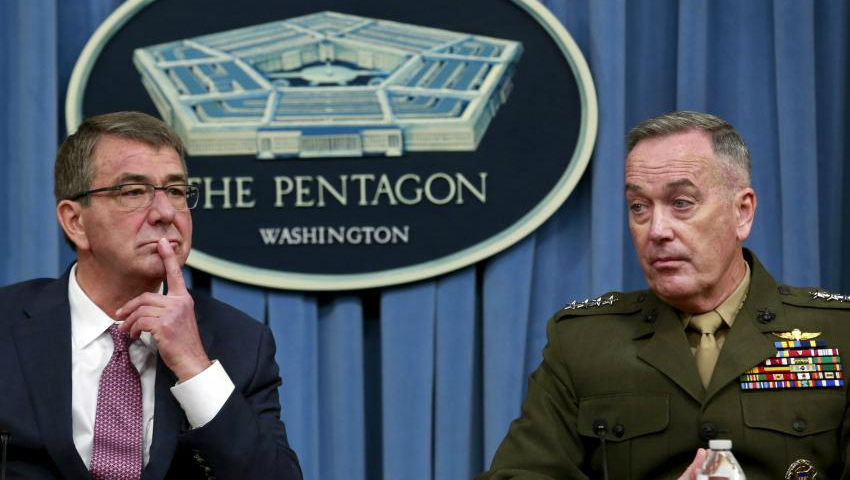 Lầu Năm Góc bác bỏ thông tin rằng Nhà Trắng ra lệnh cấm các tướng quân đội phát biểu về tình hình Biển Đông - Ảnh: Reuters