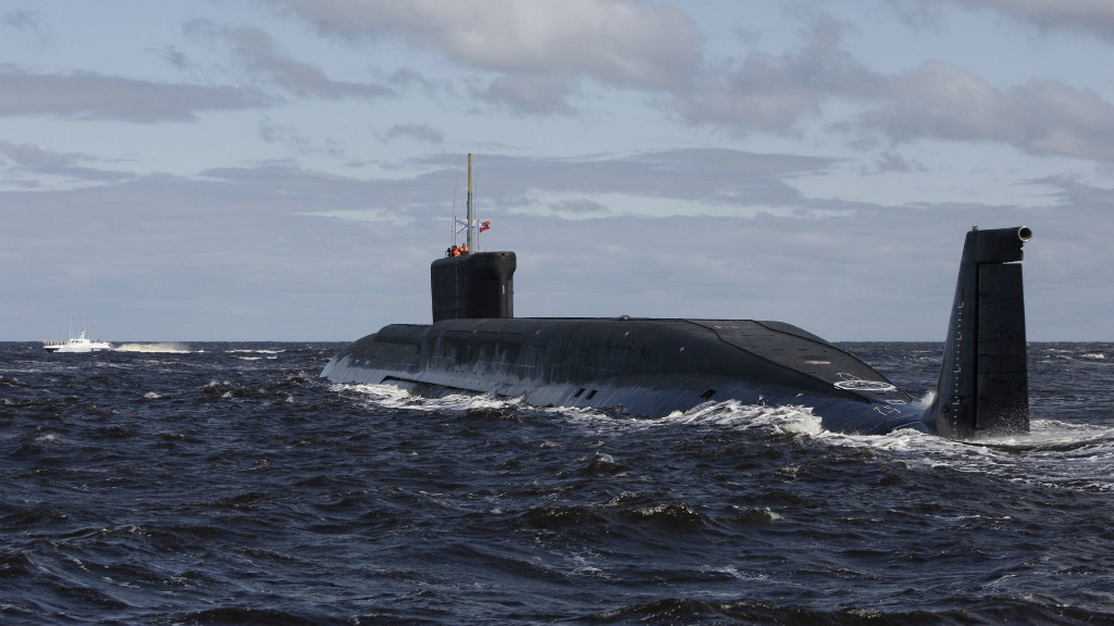 Đội tàu ngầm của Nga được nâng cấp về số lượng lẫn khả năng chiến đấu. Trong ảnh là tàu ngầm hạt nhân lớp Borei, chiếc Vladimir Monomakh - Ảnh: AFP