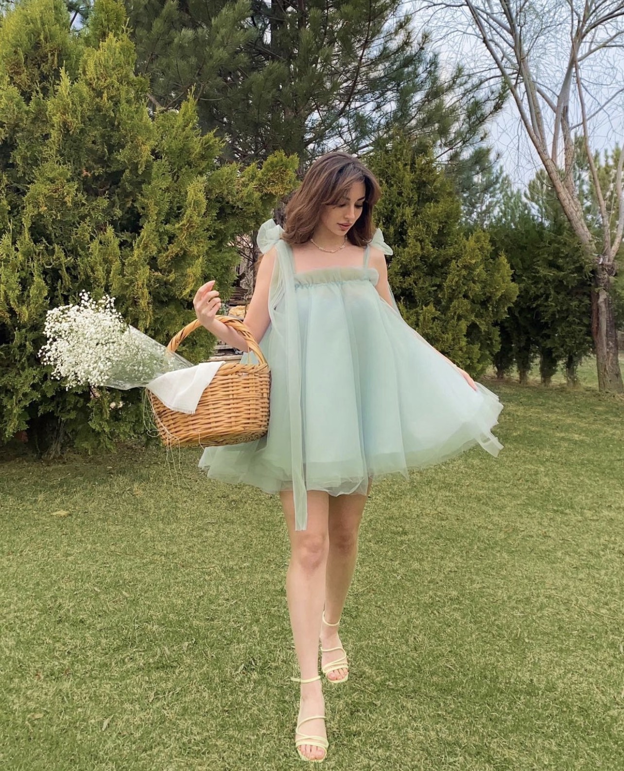 Chân váy dài vải dù có túi màu beige Cargo Skirt - The U label | Lazada.vn