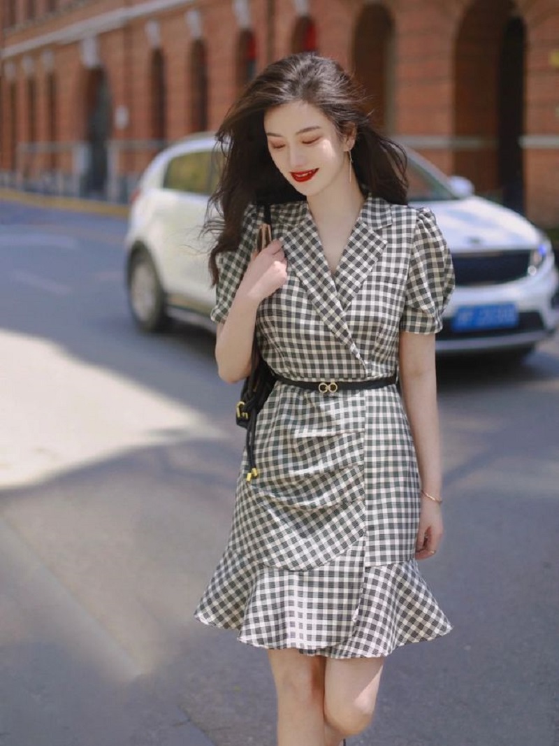 Đầm dạ hội Hàn Quốc Đầm Ngắn Phong Cách Thời Trang Mùa Hè Cho Nữ ZYHT
