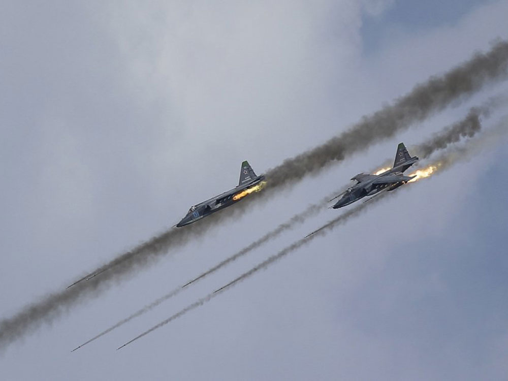 Máy bay cường kích Su-25 của Nga sẽ đóng vai trò yểm trợ cận chiến cho lực lượng bộ binh Syria - Ảnh: Reuters