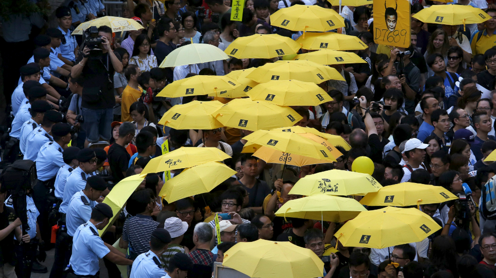 Cuộc biểu tình ngày 28.9 tại khu Kim Chung - Ảnh: Reuters