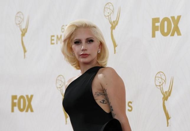 Nữ ca sĩ Lady Gaga tại lễ trao giải Emmy vừa qua - Ảnh: Reuters