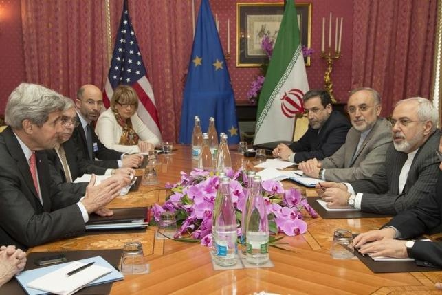 Đàm phán hạt nhân Iran tại Lausanne, Thuỵ Sĩ ngày 20.3.2015 - Ảnh: Reuters