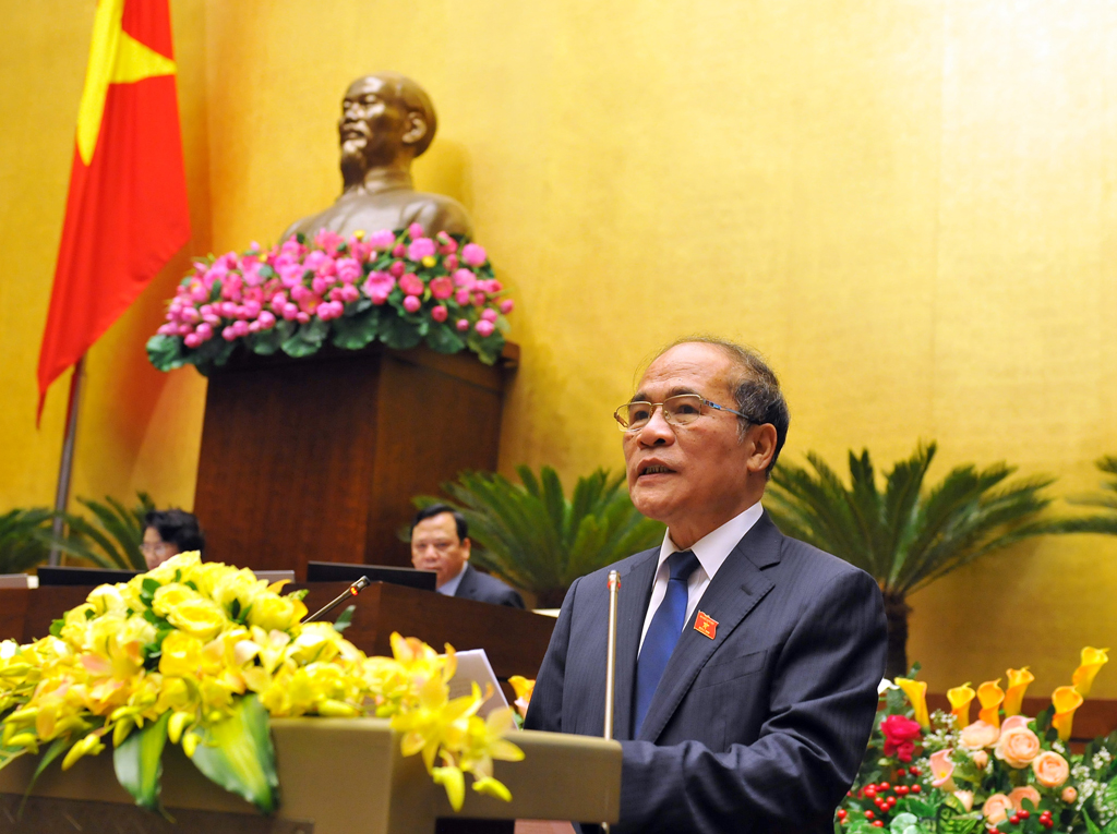 Chủ tịch QH Nguyễn Sinh Hùng - Ảnh: Ngọc Thắng