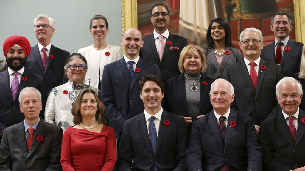 Sự đa dạng về nhân sự chính phủ của tân Thủ tướng trẻ tuối Justin Trudeau - Ảnh: Reuters