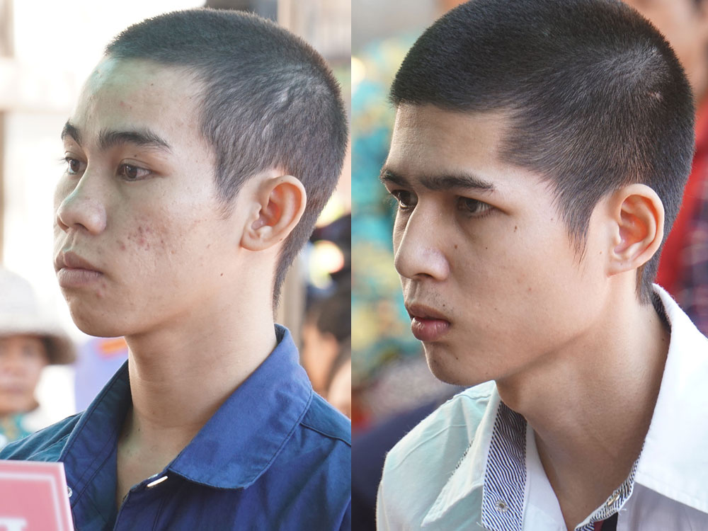 Hai bị cáo tại phiên tòa - Ảnh: Nguyễn Long