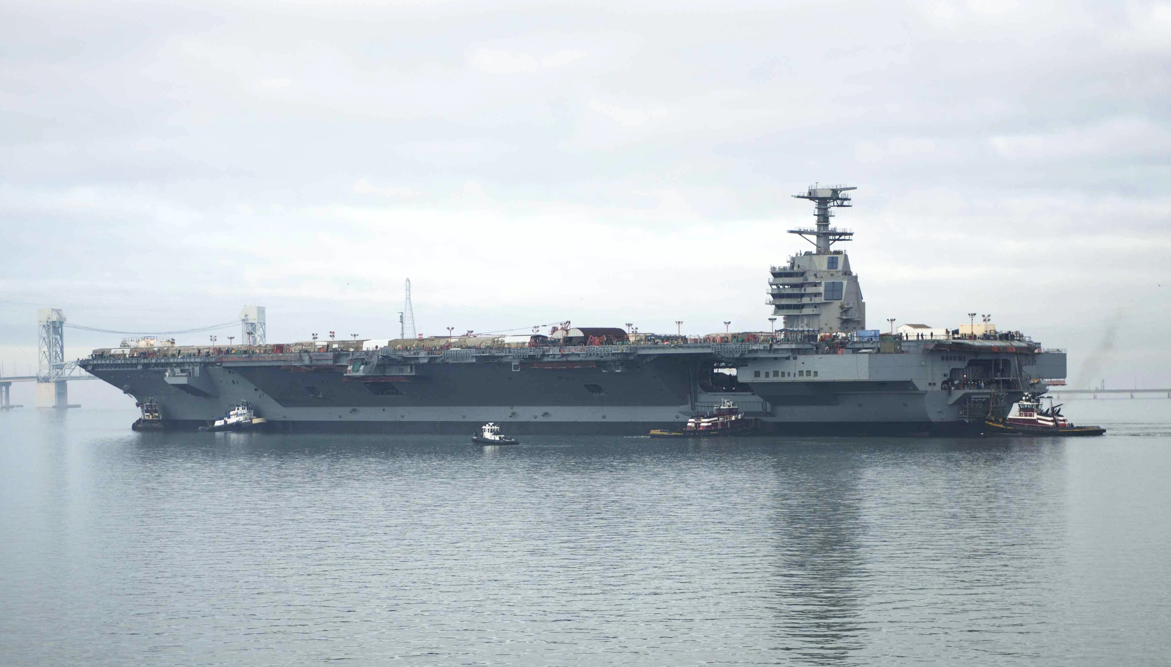 Tàu sân bay USS Gerald Ford tăng cường mạnh mẽ năng lực cho hải quân Mỹ - Ảnh: Hải quân Mỹ
