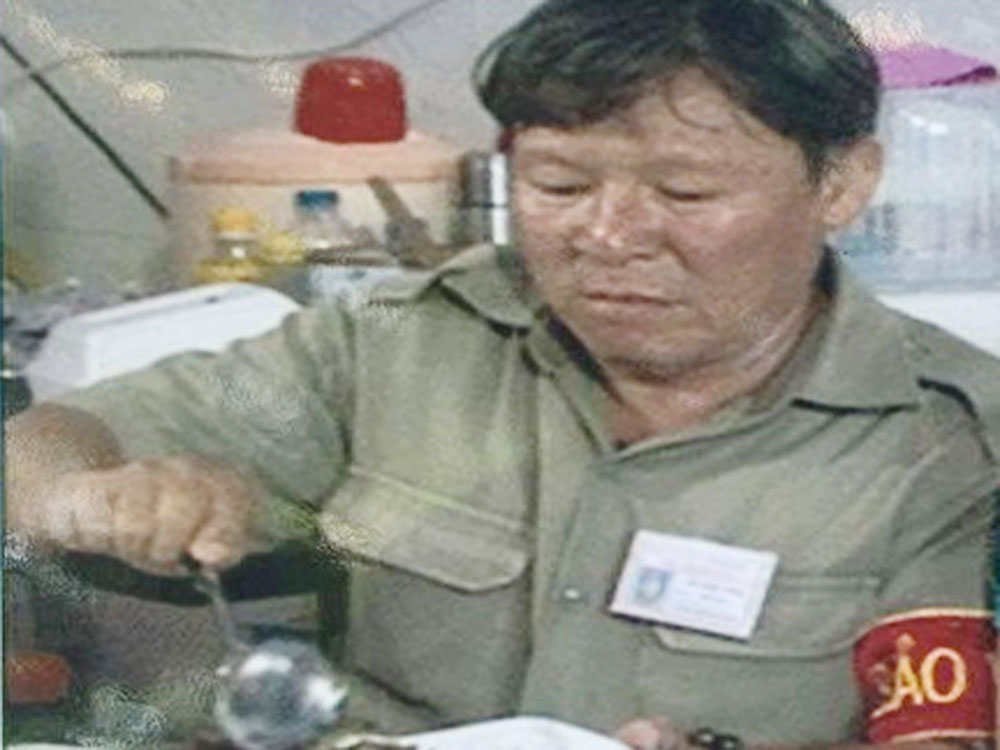 Võ Minh Tân trên sóng truyền hình - Ảnh do gia đình nạn nhân cung cấp