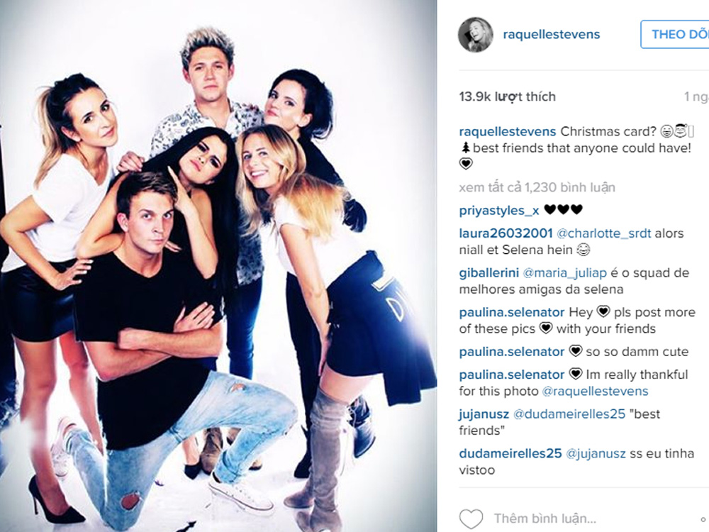 Niall Horan khoác vai Selena trong buổi tiệc sinh nhật - Ảnh chụp màn hình