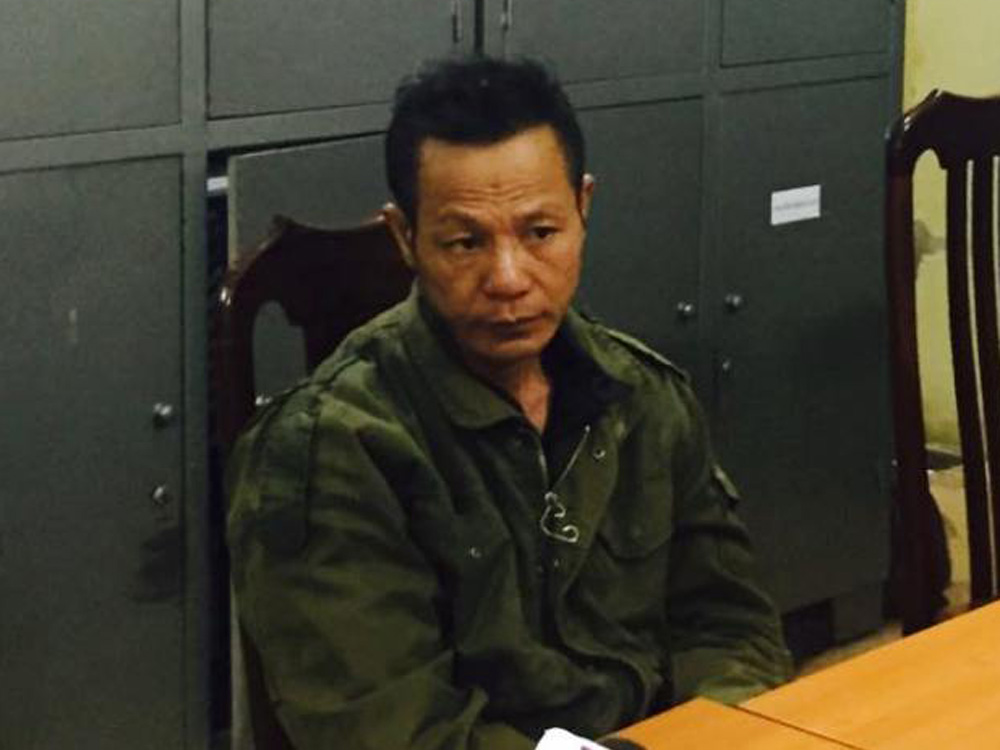 Nguyễn Văn Kỳ tại cơ quan điều tra - Ảnh: Thái Sơn