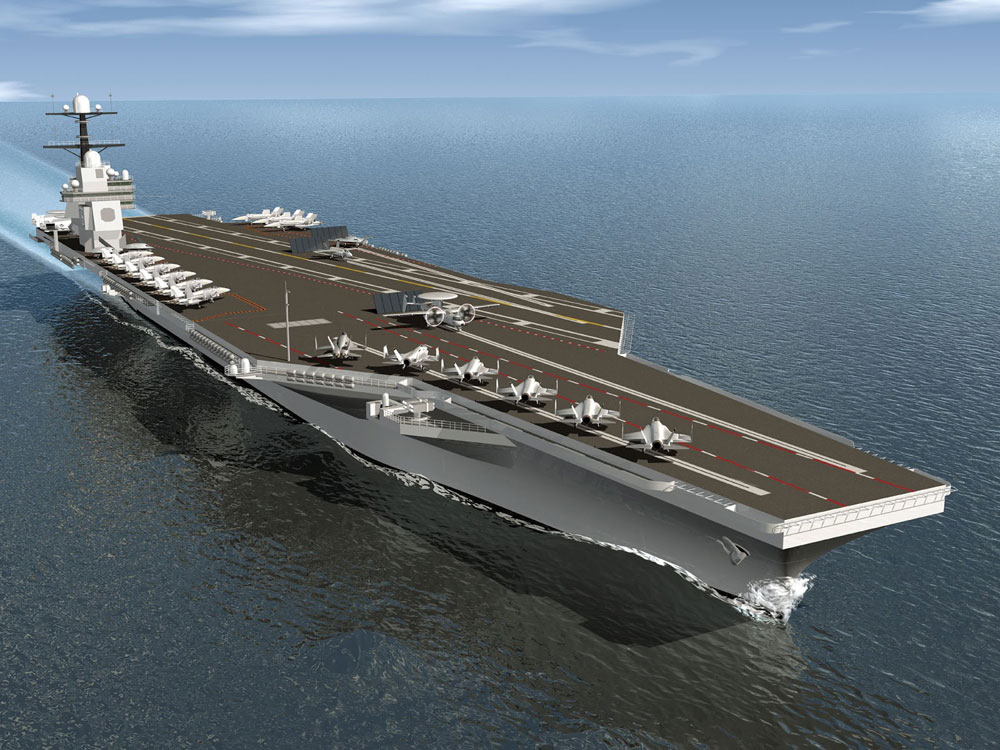 Hình ảnh ý tưởng thiết kế của tàu INS Vishal - Ảnh: Sina