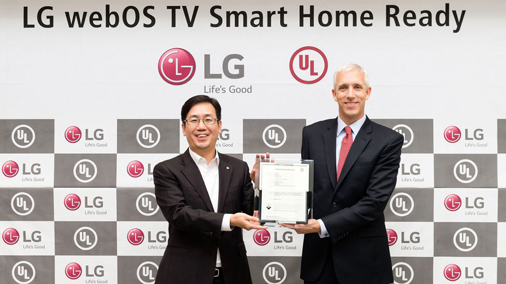 LG Smart TV 2016 được trao chứng nhận từ UL - Ảnh: LG