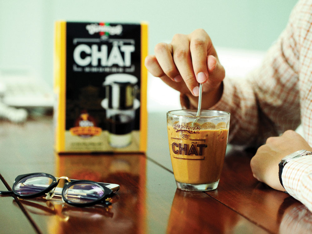 Vinacafé Chất - Sài Gòn cà phê sữa đá. Ảnh: Vinacafé