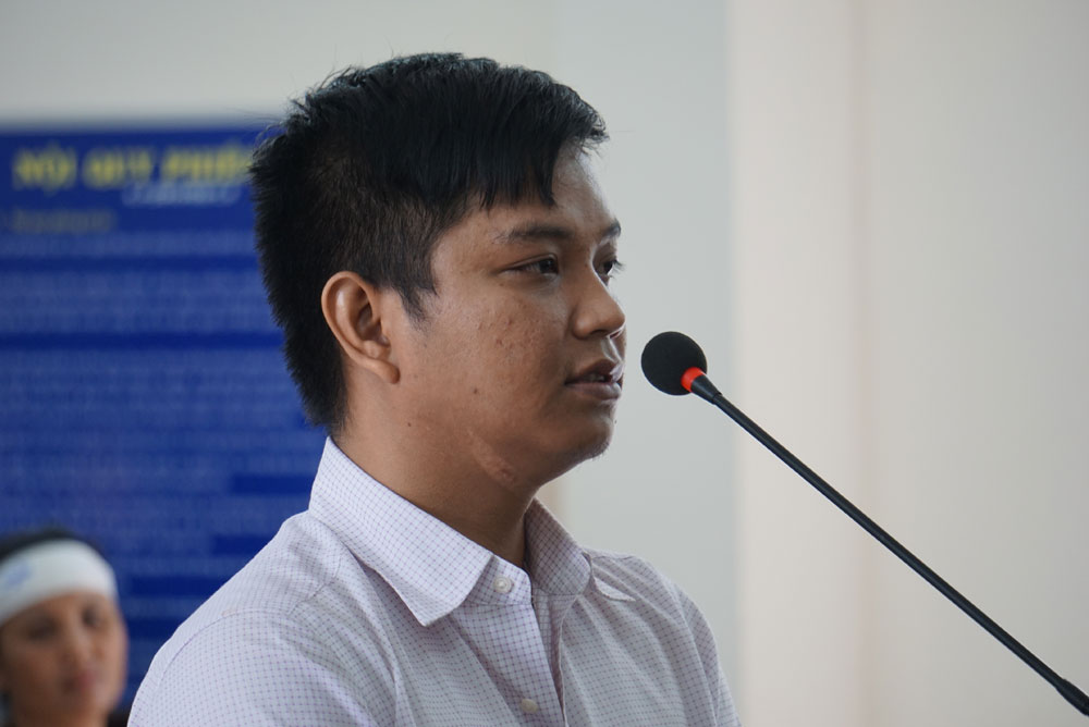 Bị cáo Tuân tại tòa - Ảnh: Nguyễn Long