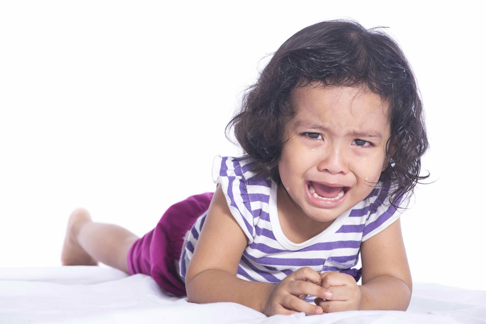 Trẻ thường ăn vạ trong độ tuổi lên 3 - Ảnh: Shutterstock