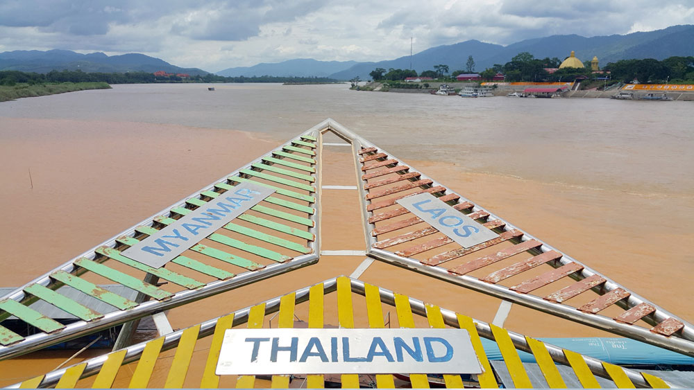 Sông Mê Kông tại khu vực biên giới giữa ba nước Thái, Myanmar, Lào – Ảnh: Lam Yên