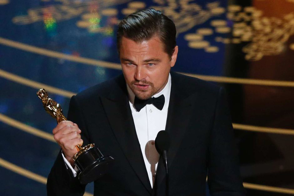 Khoảnh khắc đăng quang của Leonardo DiCaprio đã đi vào lịch sử - Ảnh: Reuters