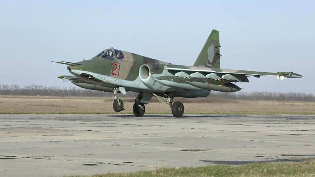 Máy bay Su-25 của Nga ở Syria - Ảnh: Reuters