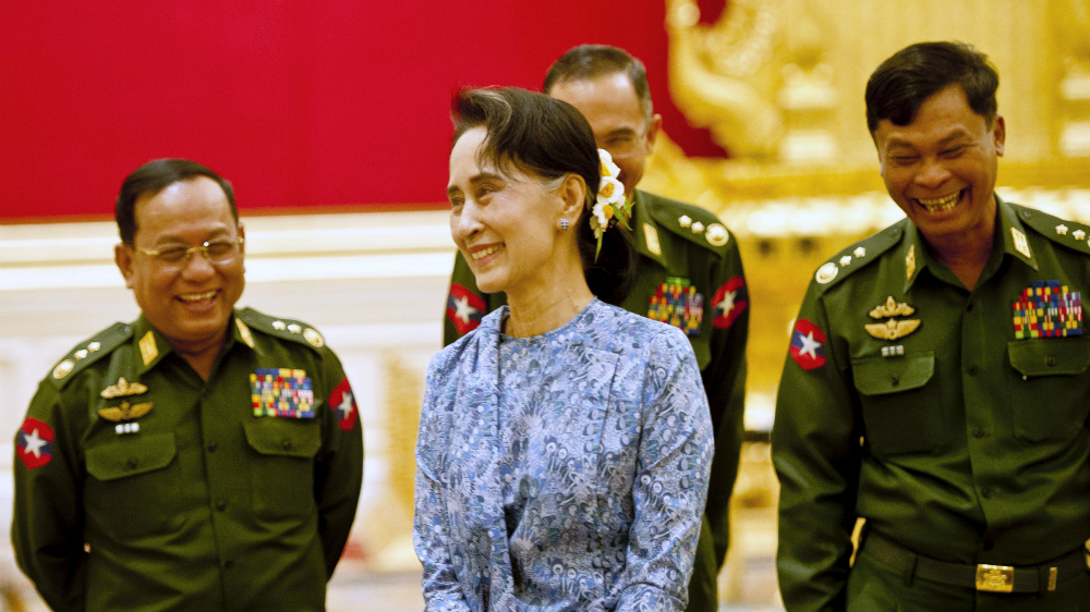 Bà Aung San Suu Kyi hiện phụ trách văn phòng tổng thống cùng 3 bộ ngoại giao, giáo dục, điện và năng lượng - Ảnh: Reuters