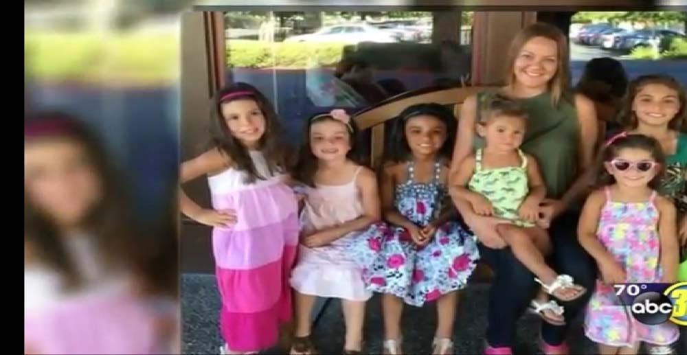 Dunkin và 6 cô con gái nuôi - ảnh chụp màn hình video kênh ABC30