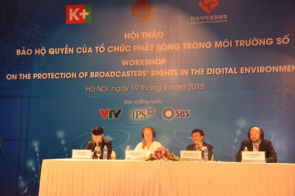 Hội thảo “Bảo hộ quyền của tổ chức phát sóng trong môi trường số” ngày 19.9.2018 đã đưa ra các giải pháp hiệp lực chống vi phạm bản quyền truyền hình một cách hiệu quả nhất