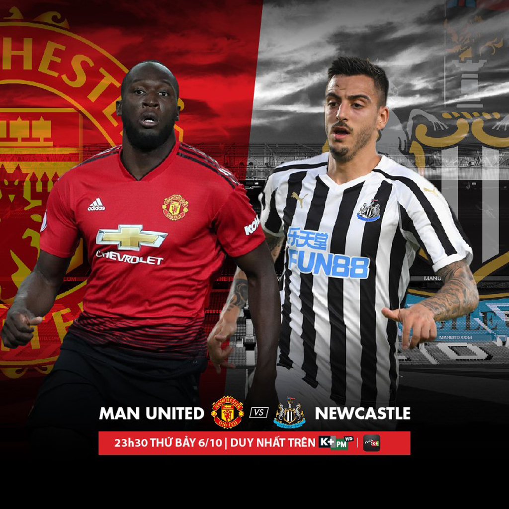 Trận đấu giữa M.U và Newcastle được phát sóng vào lúc 23 giờ 30 ngày 6.7 trên K+