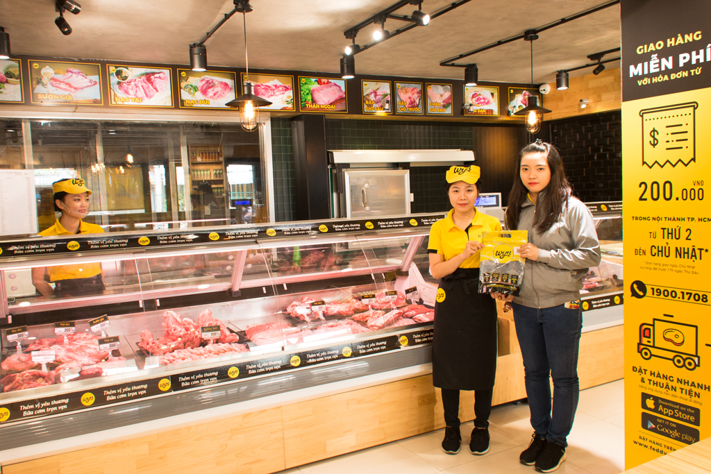 Cửa hàng WYN cung cấp thịt heo sạch, có nguồn gốc từ hệ thống trang trại chăn nuôi hiện đại do GreenFeed quản lý 