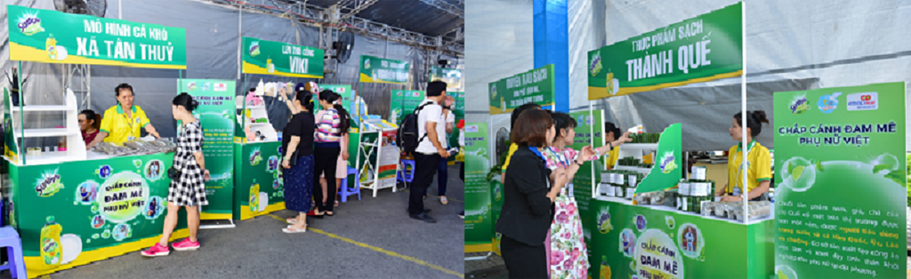 Phiên chợ cuối tuần tại Thanh Hóa và Bến Tre nhận được sự ủng hộ và tham gia đông đảo từ cộng đồng