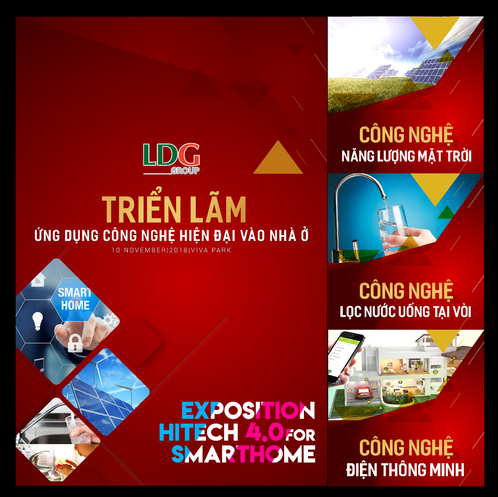 Triển lãm “Ứng dụng công nghệ hiện đại vào nhà ở” được tổ chức vào ngày 10.11 tại khu đô thị thương mại Viva Park ở Trảng Bom, Đồng Nai