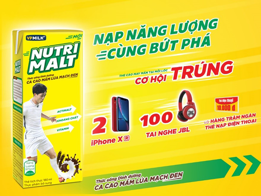 Uống NUTRIMALT - Trúng iPhone XR