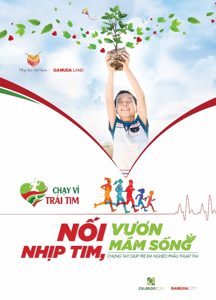 Chạy vì trái tim - năm thứ 6 sẽ diễn ra vào lúc 6:00 - 11:00 sáng chủ nhật 16.12.2018 tại Celadon City, phường Sơn Kỳ, quận Tân Phú, TP.HCM