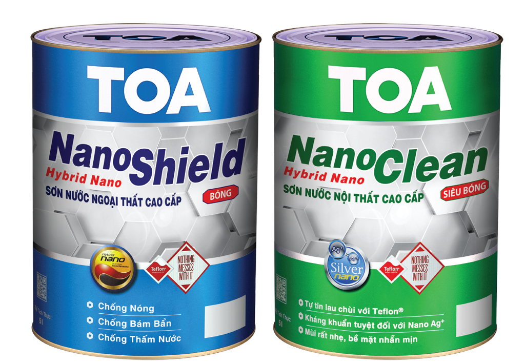 Bộ đôi sản phẩm TOA NanoShield, TOA NanoClean