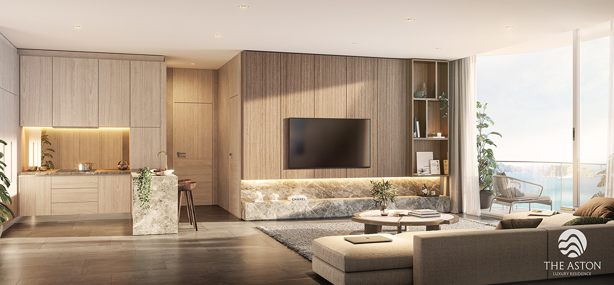 Các căn hộ The Aston Luxury Residence được DKO Architecture chăm chút hài hòa, tối ưu không gian sống