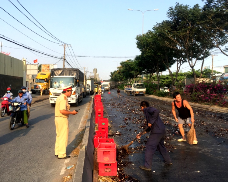 Hiện trường vụ việc - Ảnh: Khả lâm