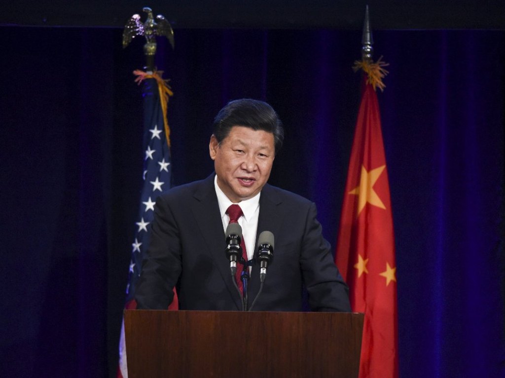 Chủ tịch Trung Quốc Tập Cận Bình phát biểu khi đến thành phố Seattle, bang Washington (Mỹ) ngày 22.9.2015 - Ảnh: Reuters