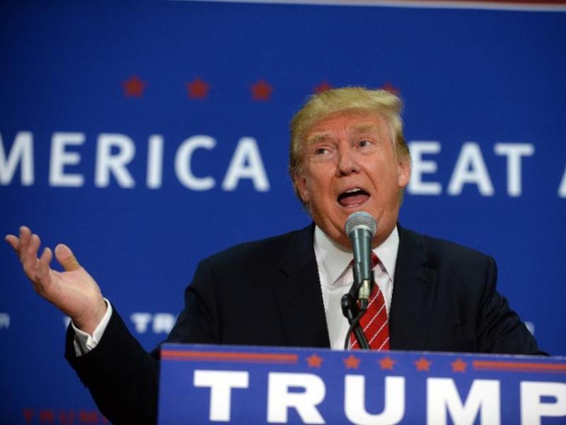 Tỉ phú Donald Trump , ứng cử viên Tổng thống Mỹ thuộc Đảng Cộng hòa - Ảnh: AFP