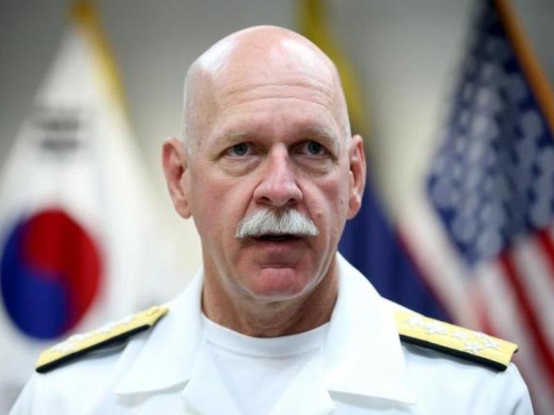 Tư lệnh Hạm đội Thái Bình Dương của Mỹ, Đô đốc Scott Swift cảnh báo một số nước 'tự làm luật', đe dọa ổn định Biển Đông - Ảnh: Reuters