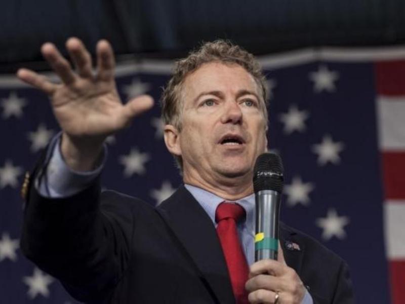 Thượng nghị sĩ Mỹ Rand Paul, ứng cử viên tổng thống thuộc đảng Cộng hòa - Ảnh: Reuters