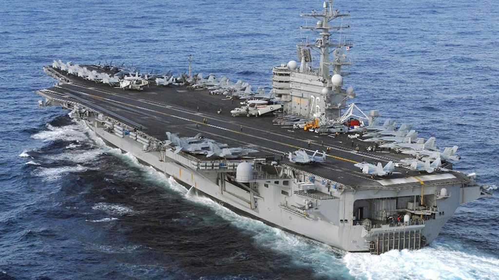 Tàu sân bay Mỹ USS Ronald Reagan (CVN-76) - Ảnh: Reuters