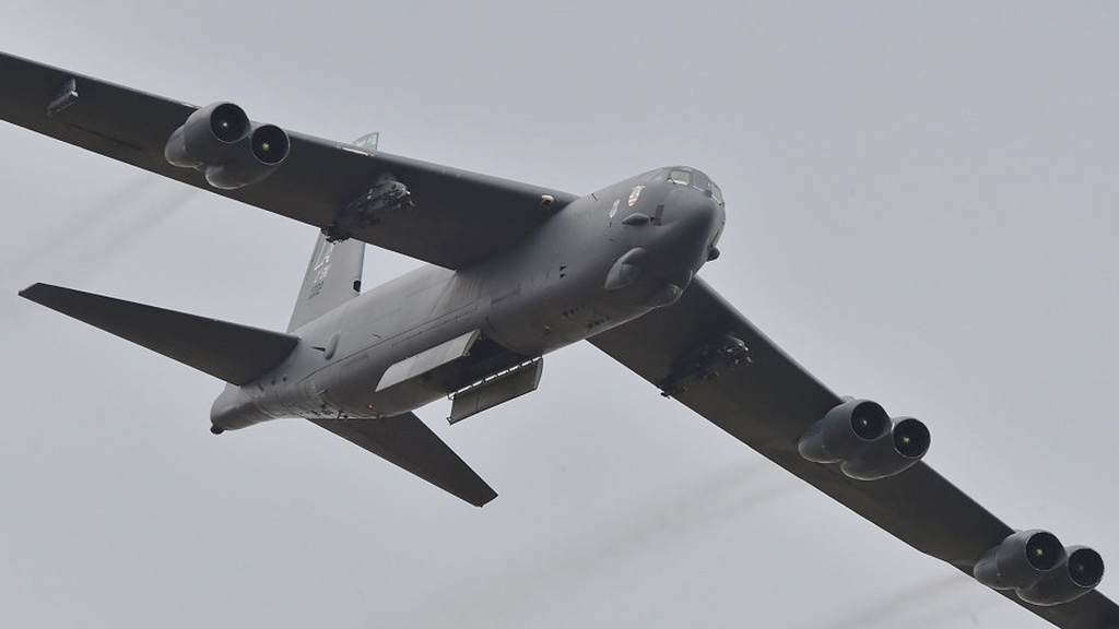 Một máy bay ném bom chiến lược B-52 - Ảnh: AFP