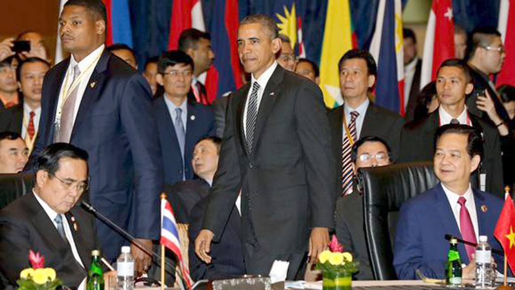 Tổng thống Mỹ Barack Obama và các lãnh đạo ASEAN tại Thượng đỉnh Đông Á ở Kuala Lumpur, Malaysia ngày 22.11.2015 - Ảnh: Reuters