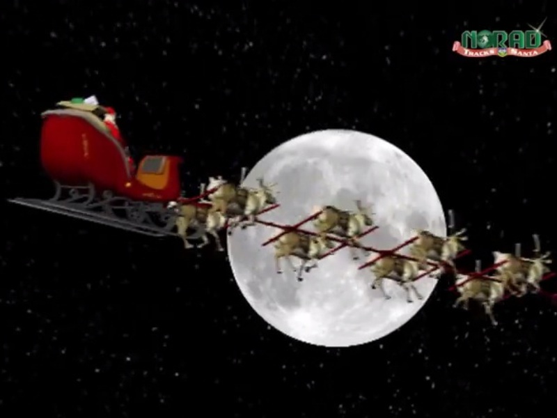 Một hình ảnh từ video giới thiệu sứ mạng theo dõi hành trình ông già Noel của NORAD - Ảnh chụp màn hình Youtube